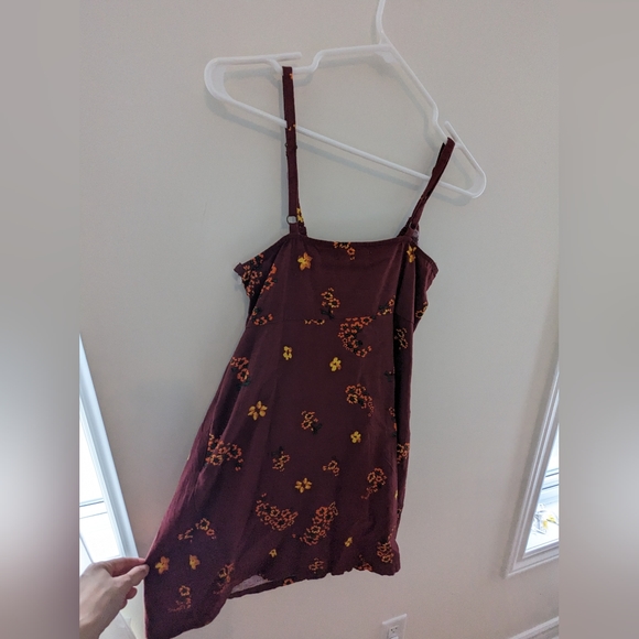 Urban Outfitters Ester Linen Tie-Front Floral Sleeveless Mini Dress Size XS - Picture 4 of 11